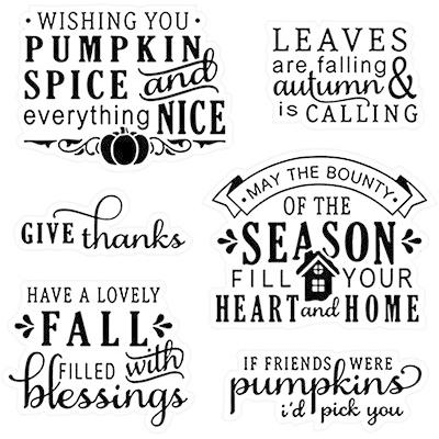 LDRS Creative Clear Stamps - Happy Fall